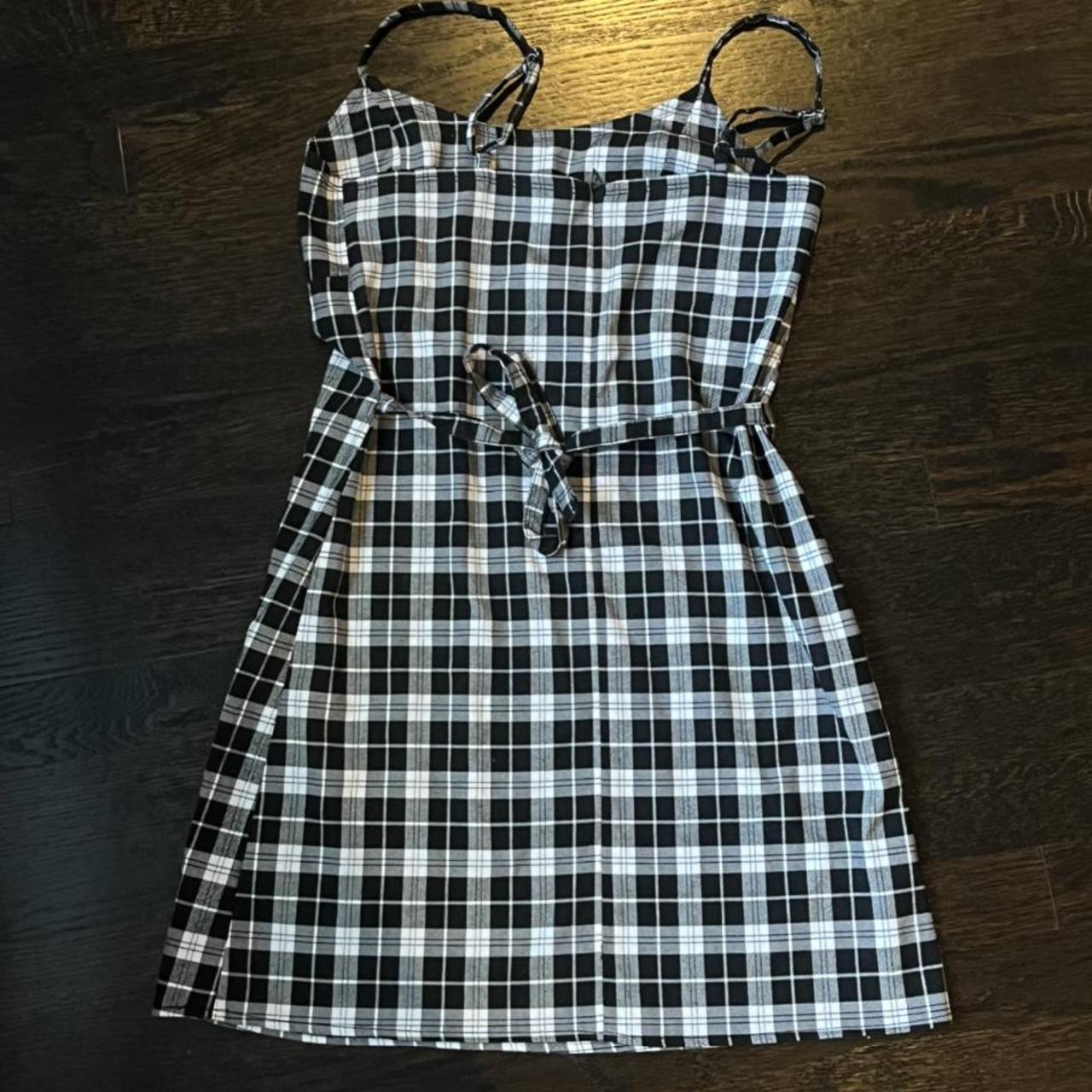 Brandy Melville Colleen Dress - Black, white, and... - Depop