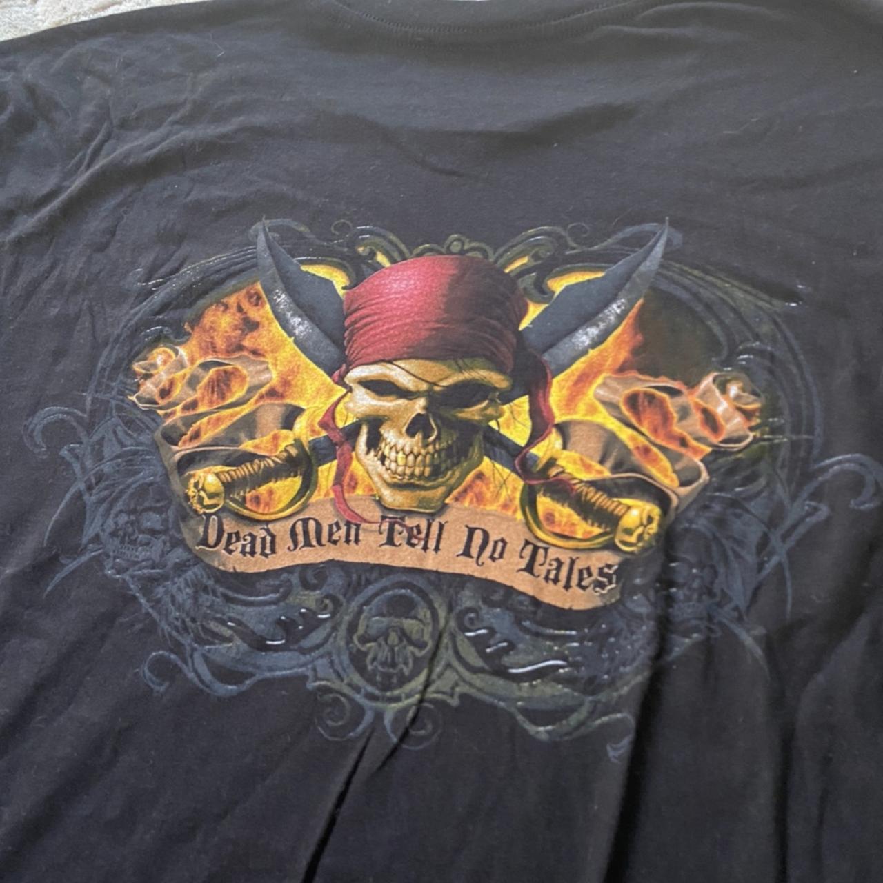 Vintage Disney pirates of the Caribbean shirt, - Depop