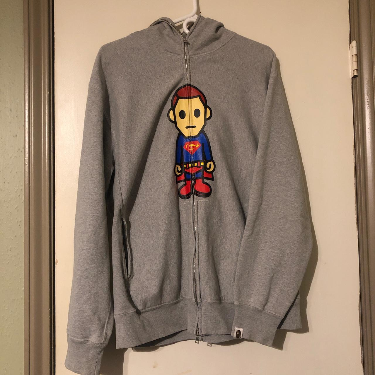 2006 Bape x DC comics Superman full zip... - Depop