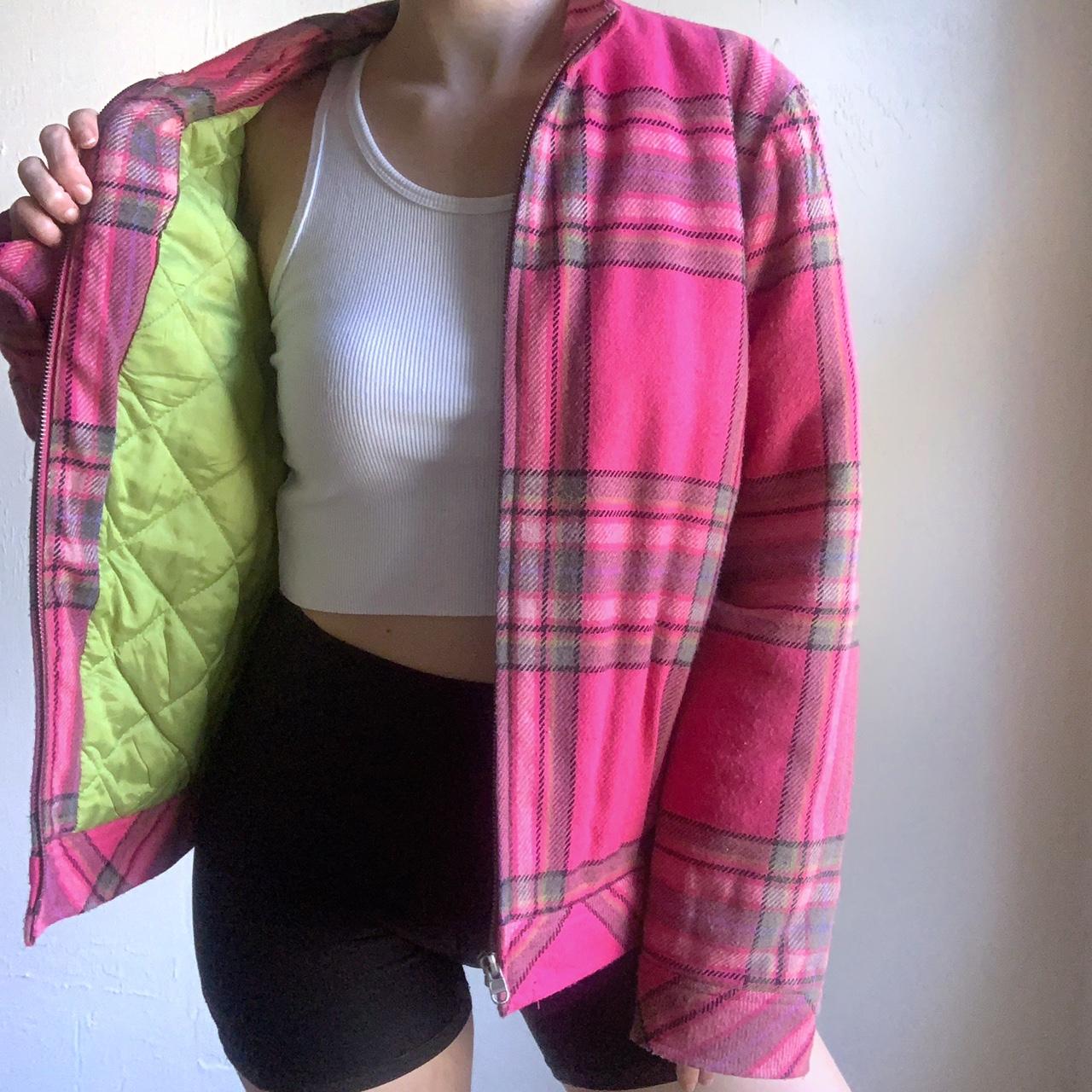 pink plaid clueless jacket 💗 gorgeous, Clueless... - Depop