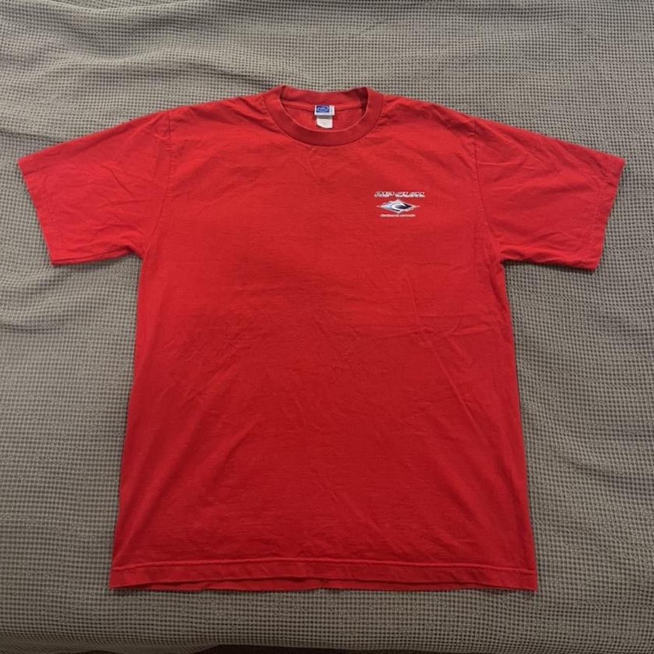 Super sick vintage red rip curl t-shirt Tag reads... - Depop