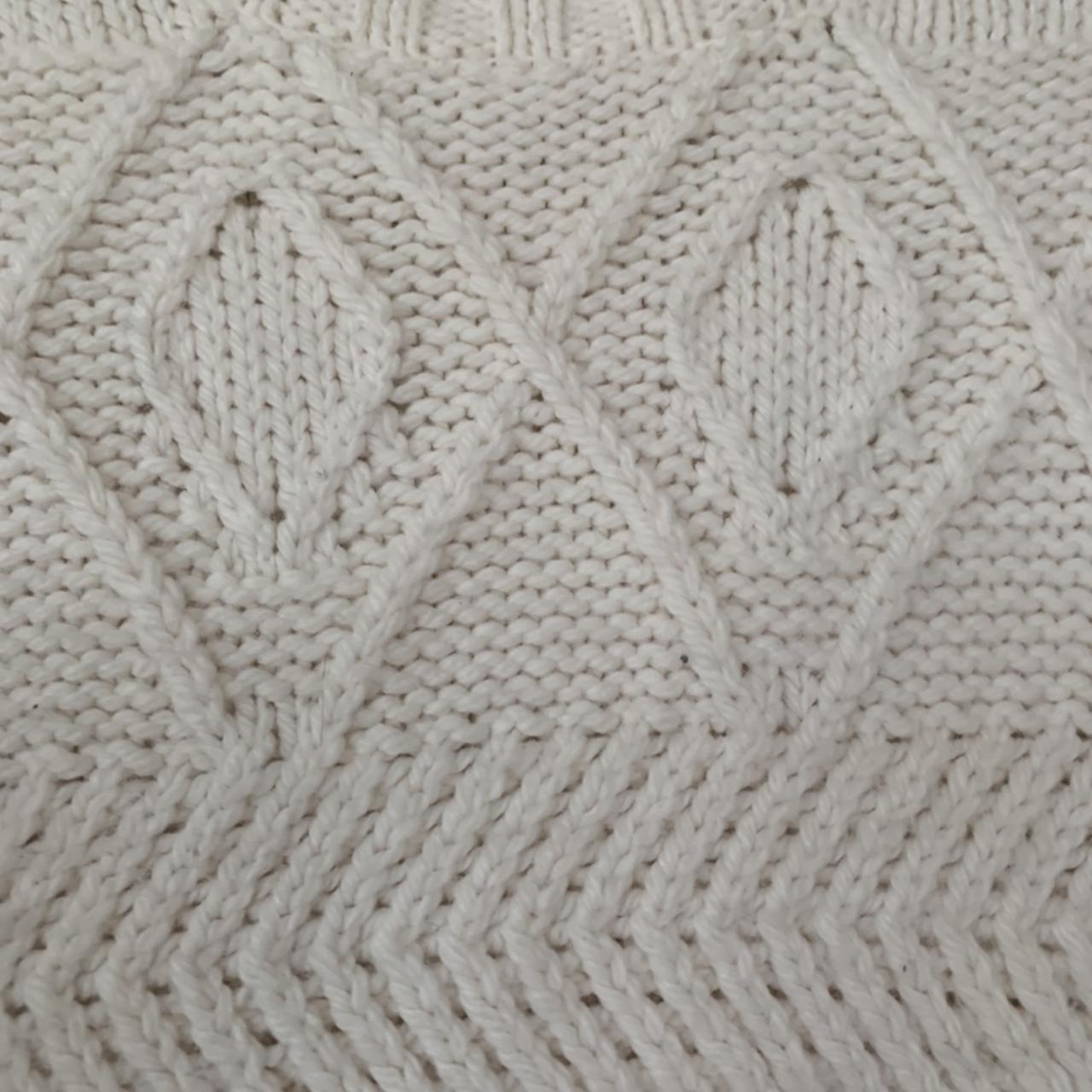 New Look cream jumper with black detail. Size L.... Depop