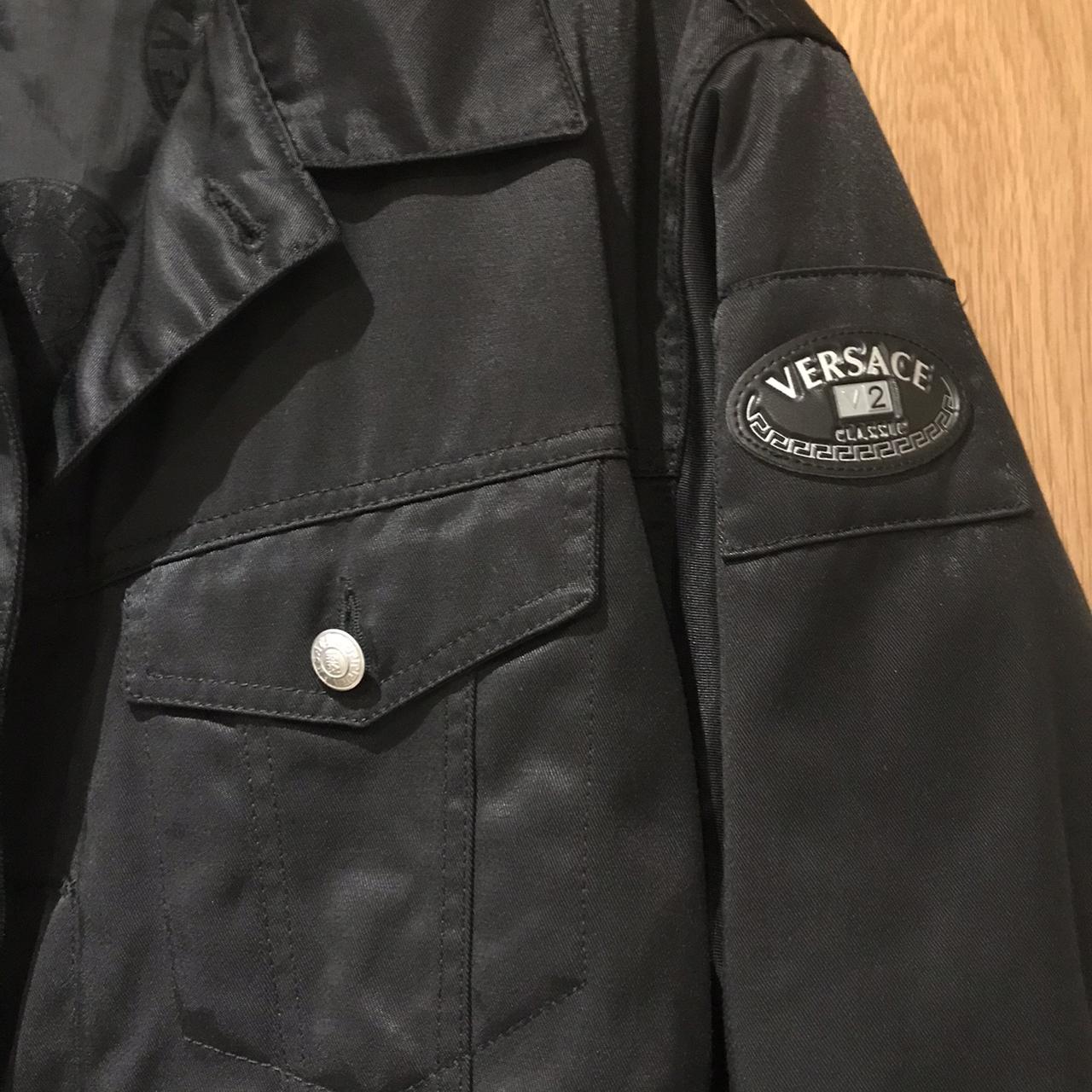 VERSACE Black Bomber Jacket Classic V2 Size UK... Depop