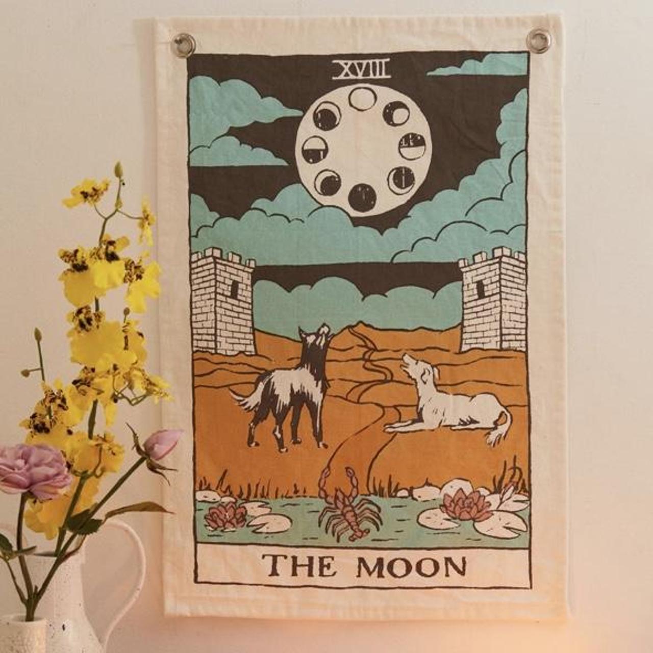 Urban Outfitters The Moon Tapestry 53 3cm L X Depop   P0 