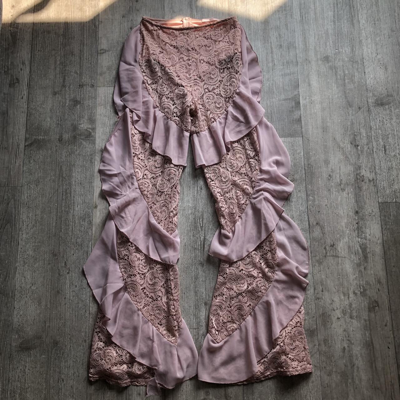 CARLI BYBEL MISSGUIDED Lace Ruffle Pants Size 14 £2.20 - PicClick UK