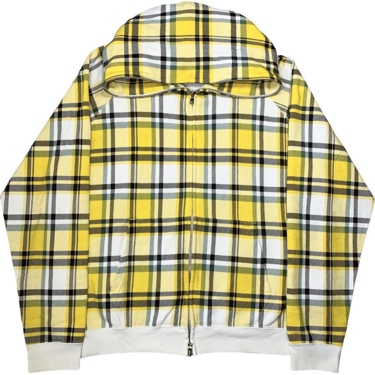 Plaid bape cheap hoodie