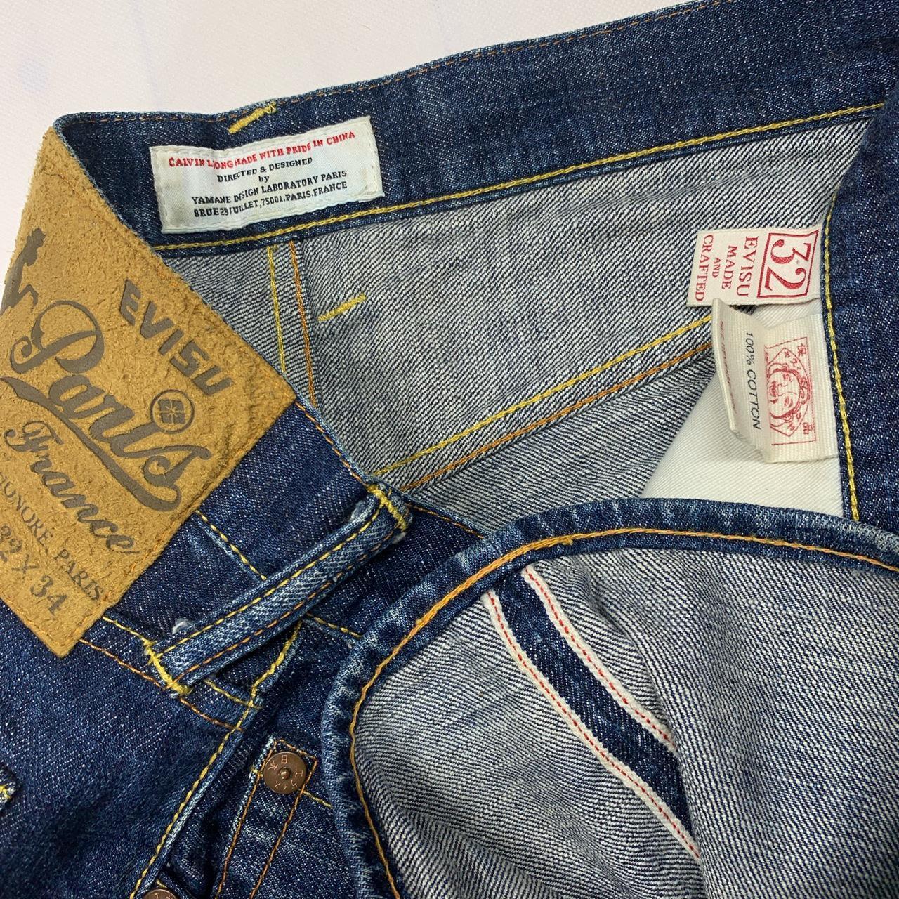 Authentic Evisu Picasso Daicock Japanese Selvedge... - Depop