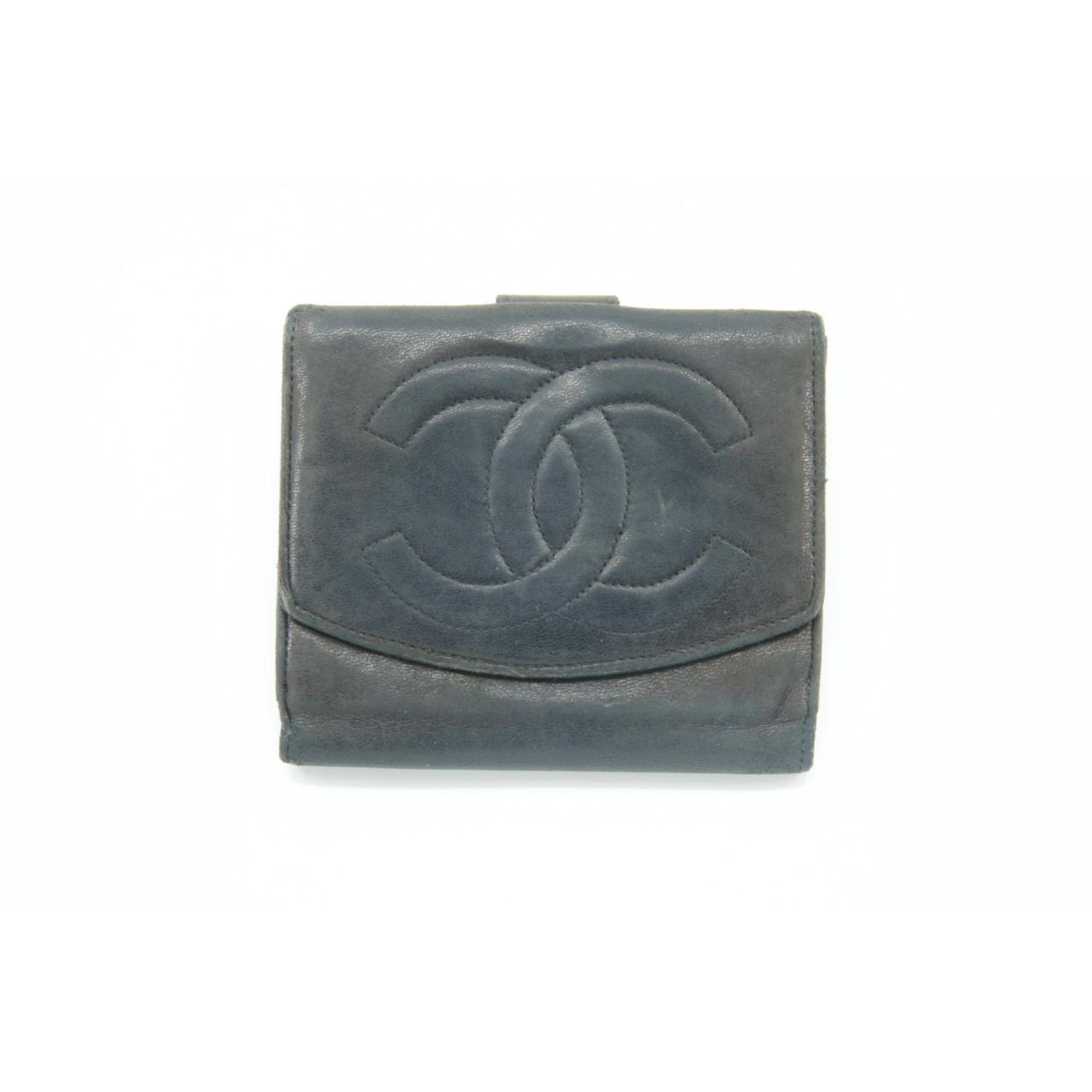 Chanel Lambskin Wallet, Color: Black, Material