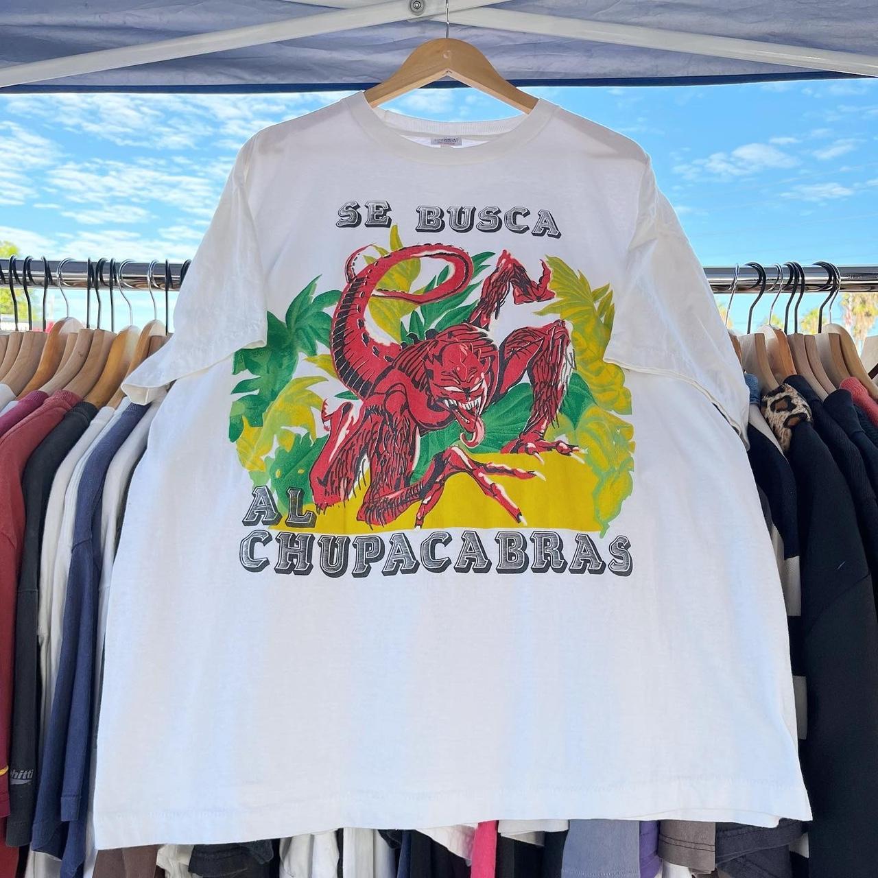 Vintage 90s Chupacabras Single Stitch T-Shirt Mens XL White