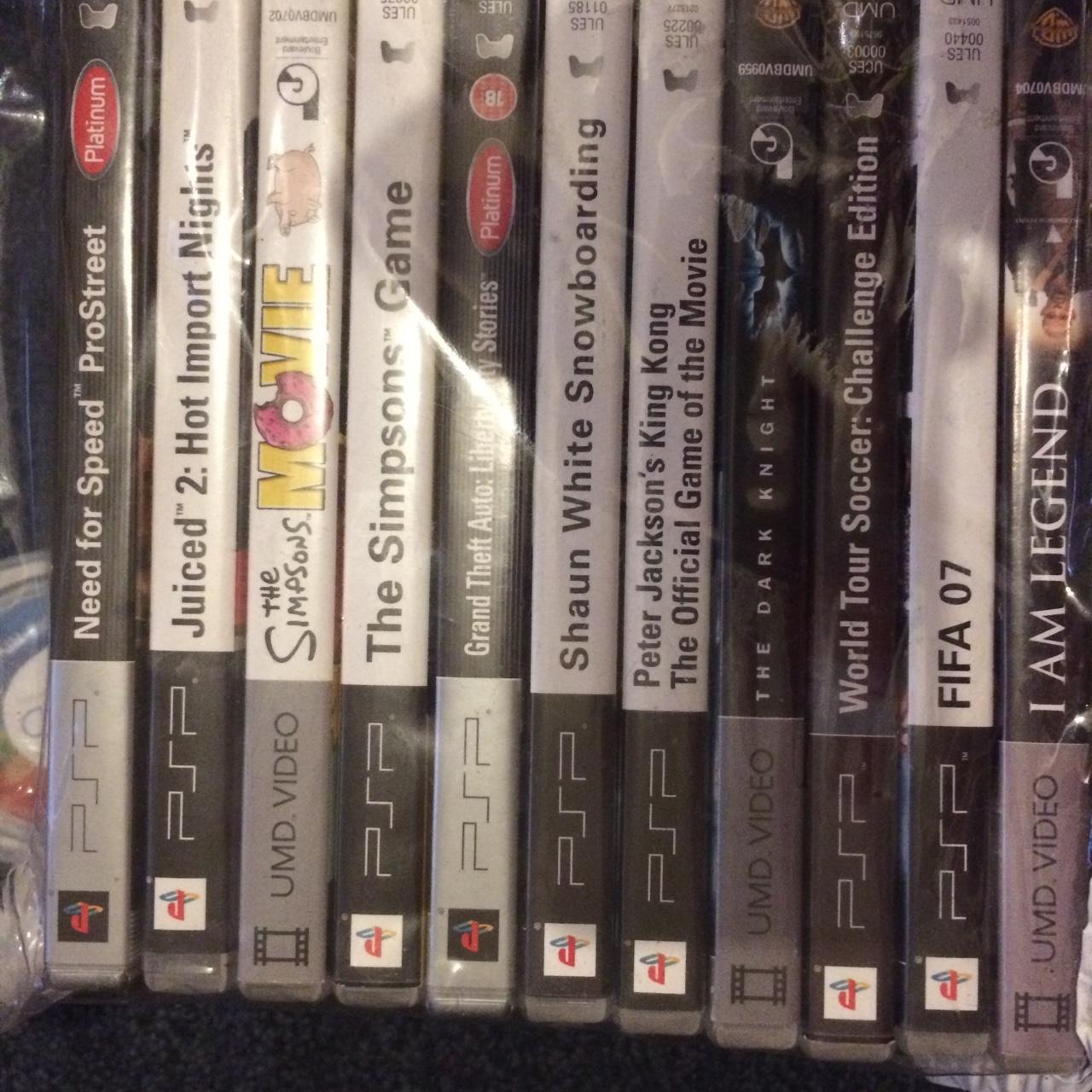 11 PSP games can chuck in a black case aswell offers... - Depop