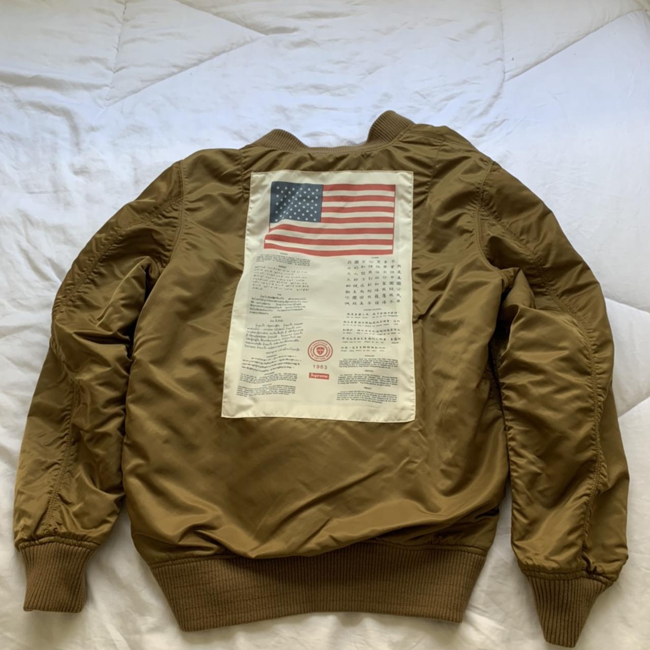 ジャケット・アウター Supreme Blood Chit MA-1 Bomber Jacket SUPREME BLOOD CHIT REVERSIBLE MA-1 MILITARY JACKET BLUE BOX LOGO