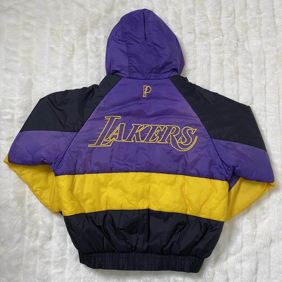 Super unique, vintage 90s LA Lakers Letterman Jacket - Depop