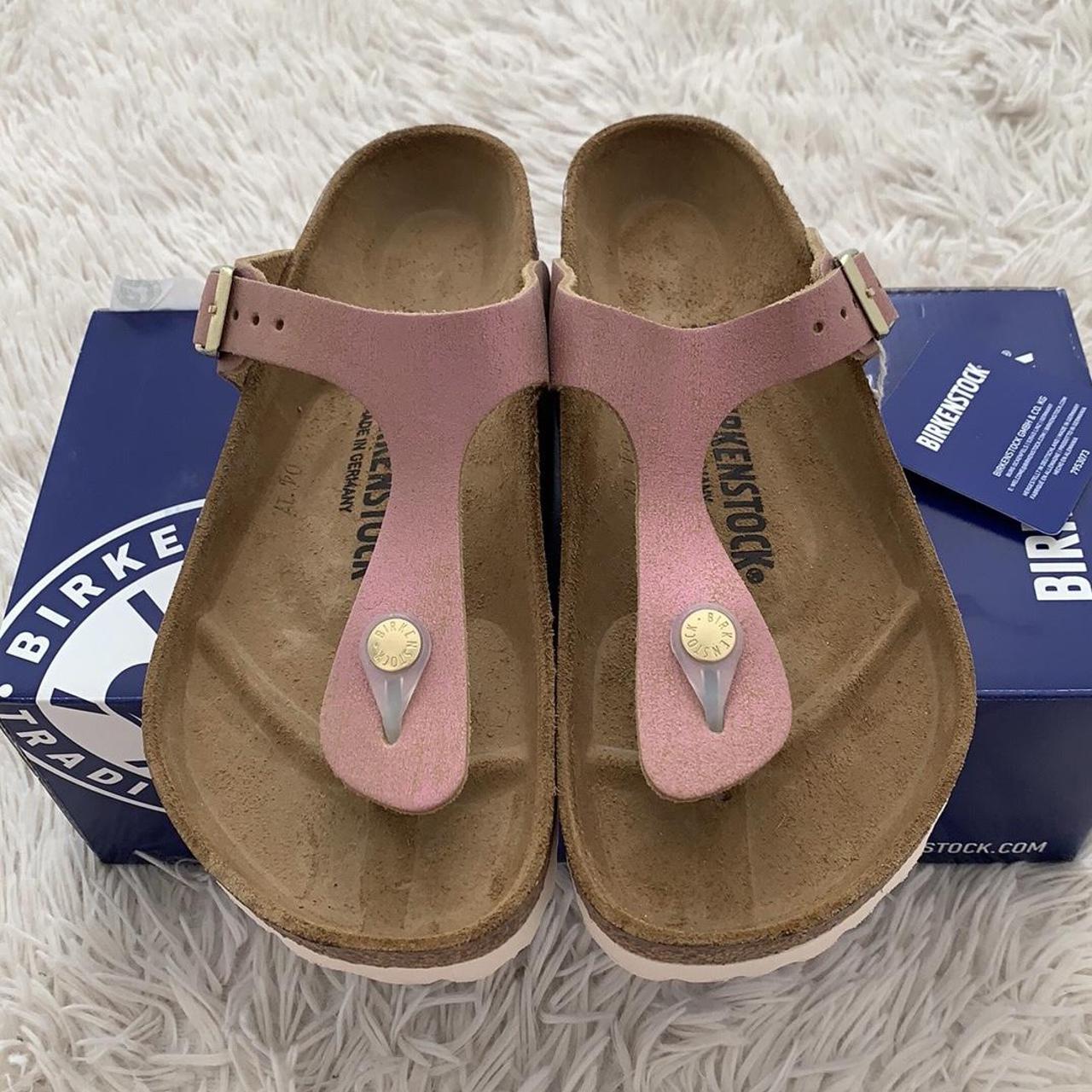 Birkenstock Women's Pink Sandals | Depop