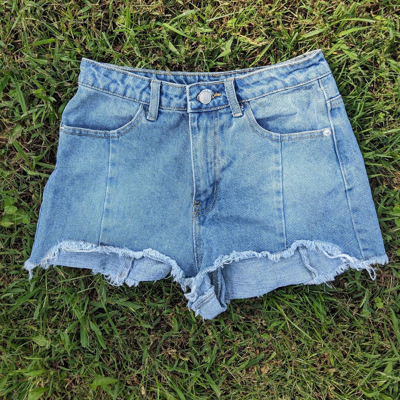 Denim Shorts Size S High Waisted Depop