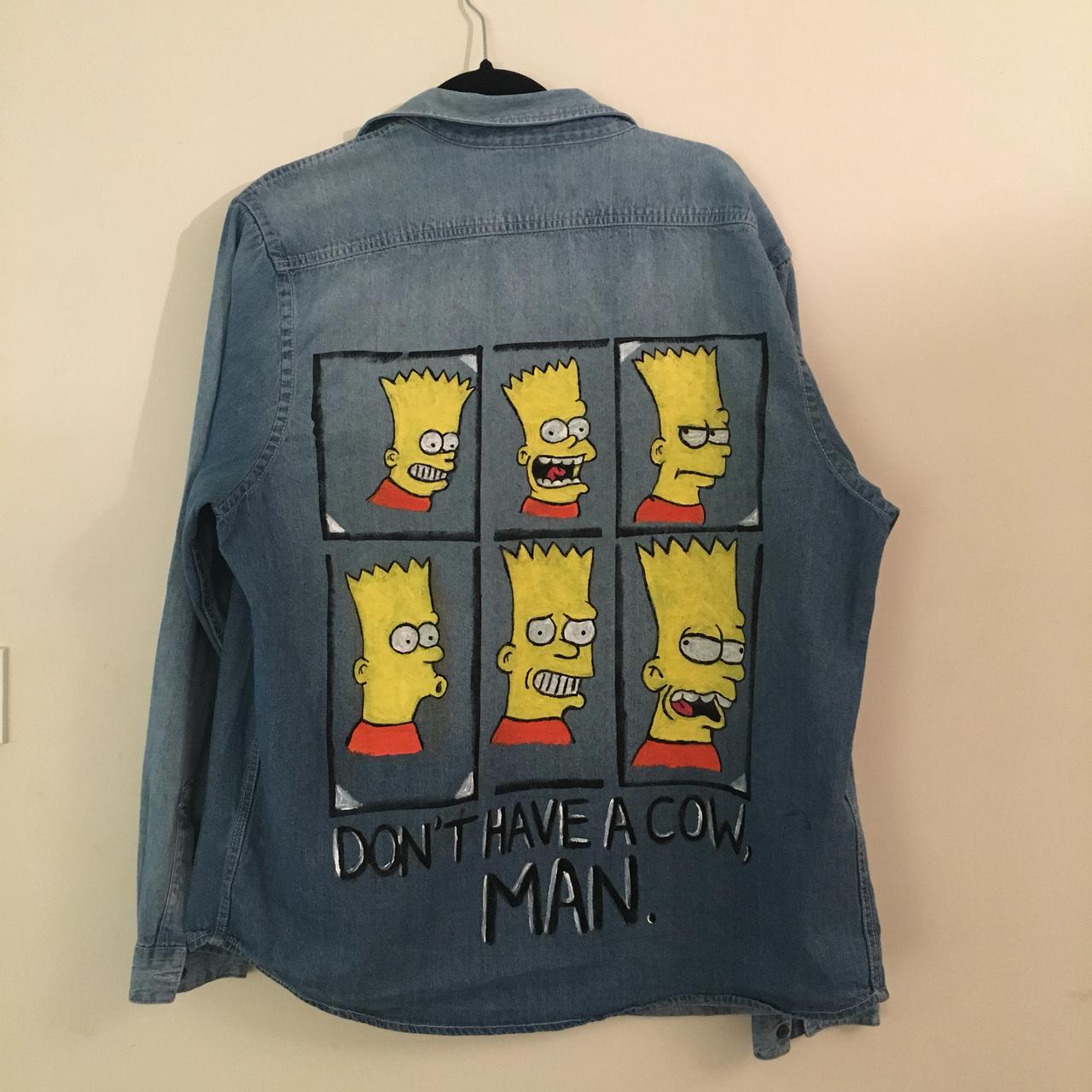 Bart simpson denim on sale jacket