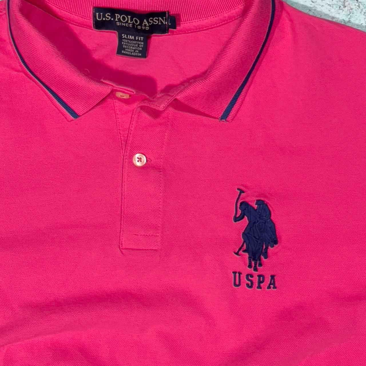 U.S. Polo Assn. Men's Pink Polo-shirts (2)