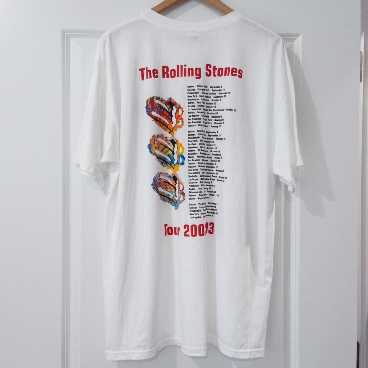 2002 2003 The Rolling Stones Tour Rock Band T Shirt Depop