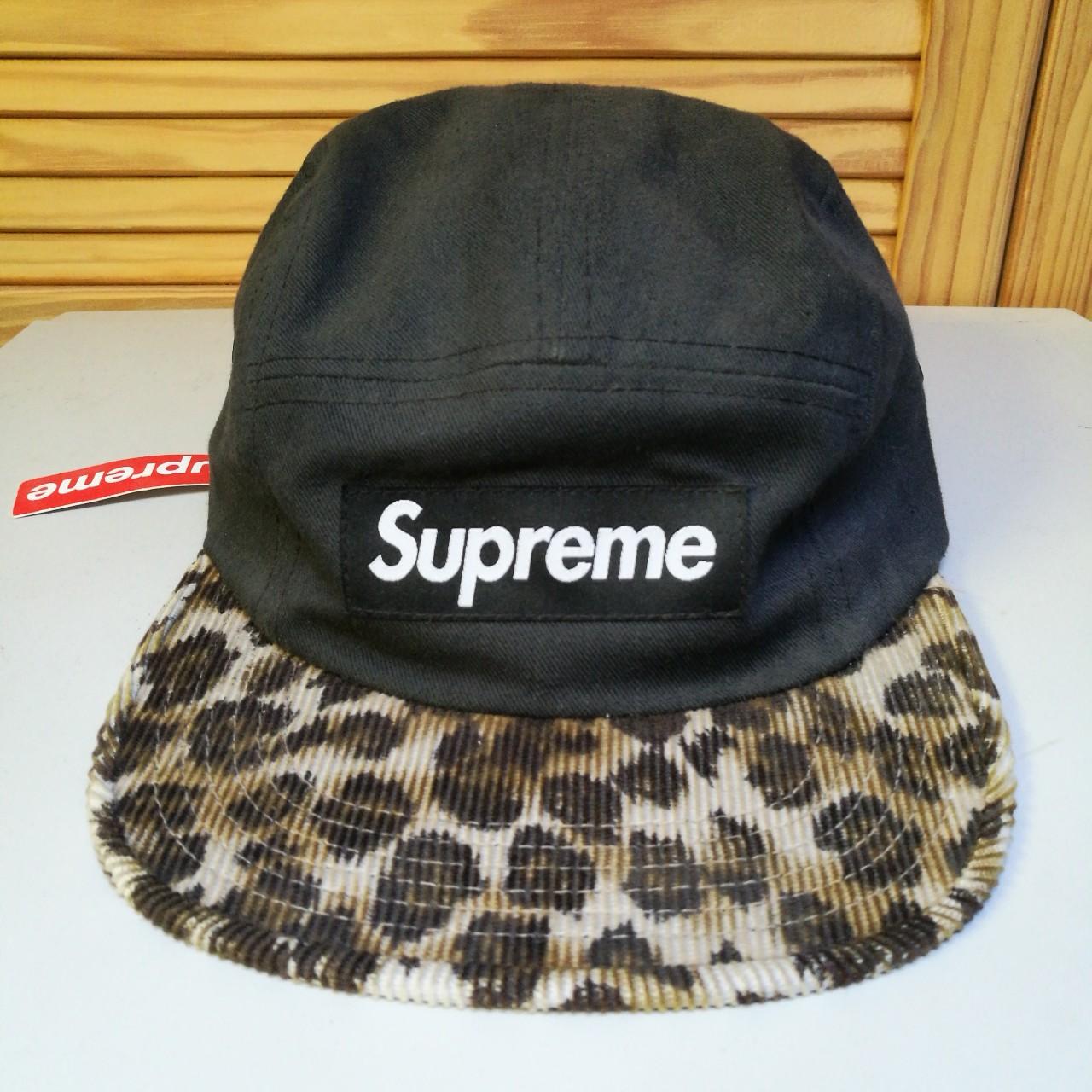 Supreme Safari Camp Cap in black, bought from the... - Depop