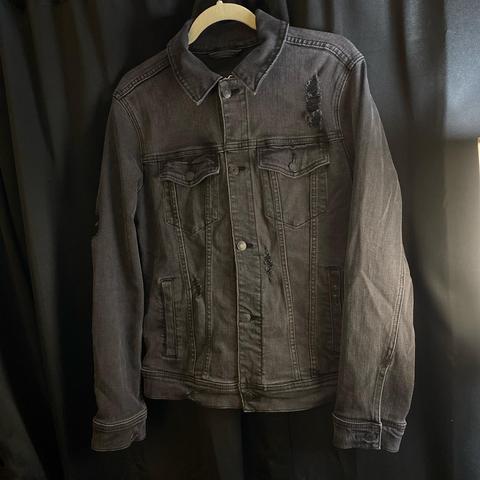 Hollister brand Epic flex black denim jacket, size - Depop