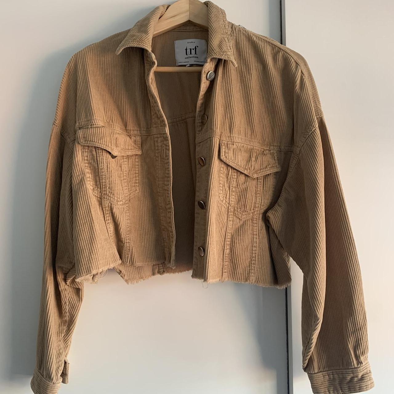 zara cropped corduroy jacket