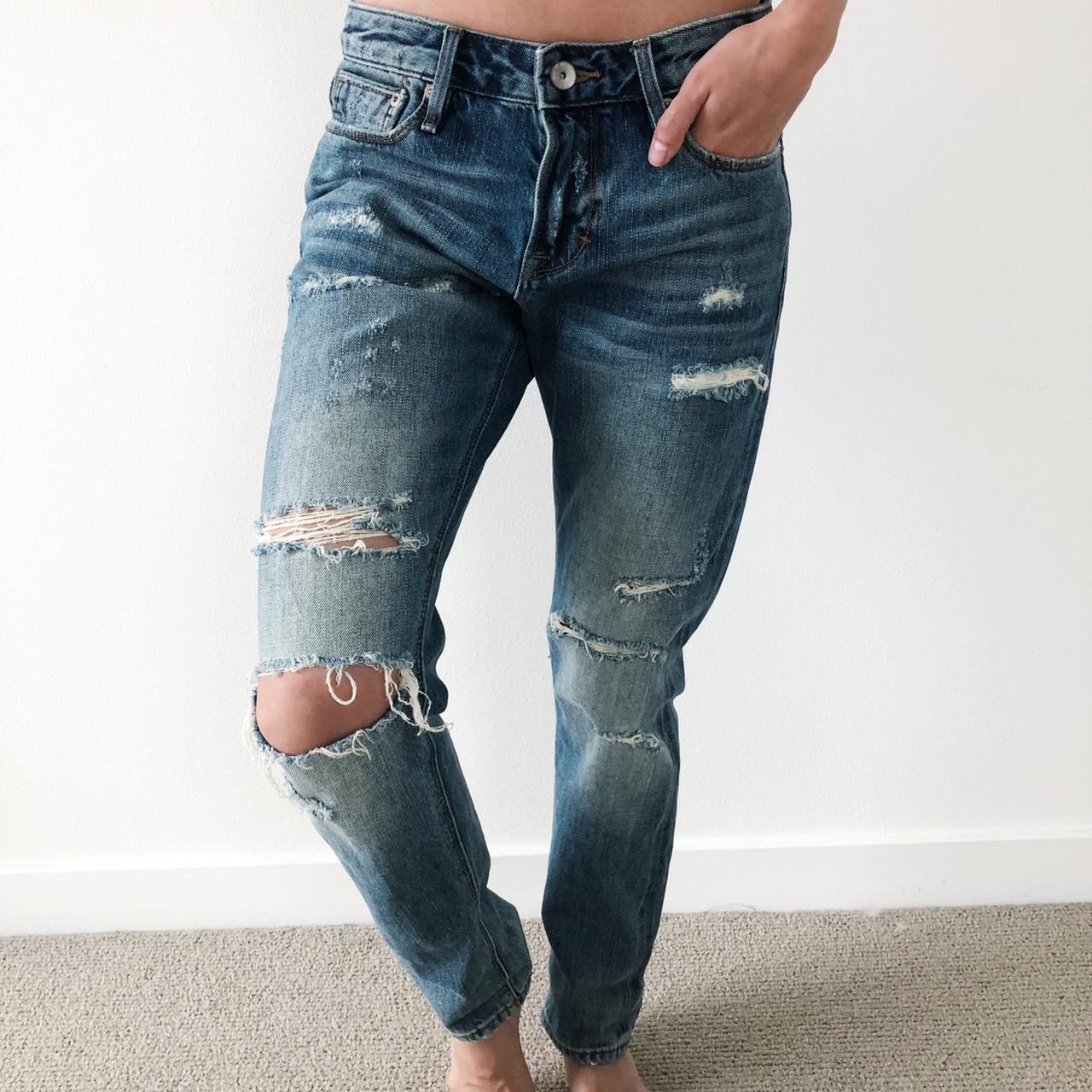 Cult of Individuality Blue Denim Jeans. Distressed... - Depop