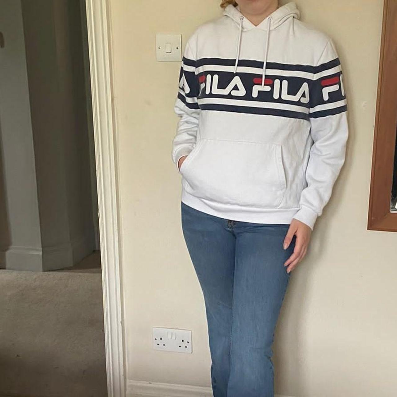 Fila boyfriend hoodie online womens