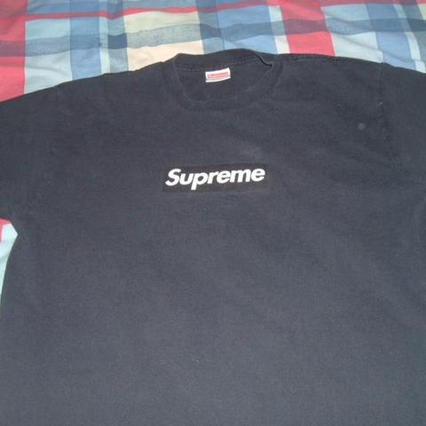 supreme black box logo tee