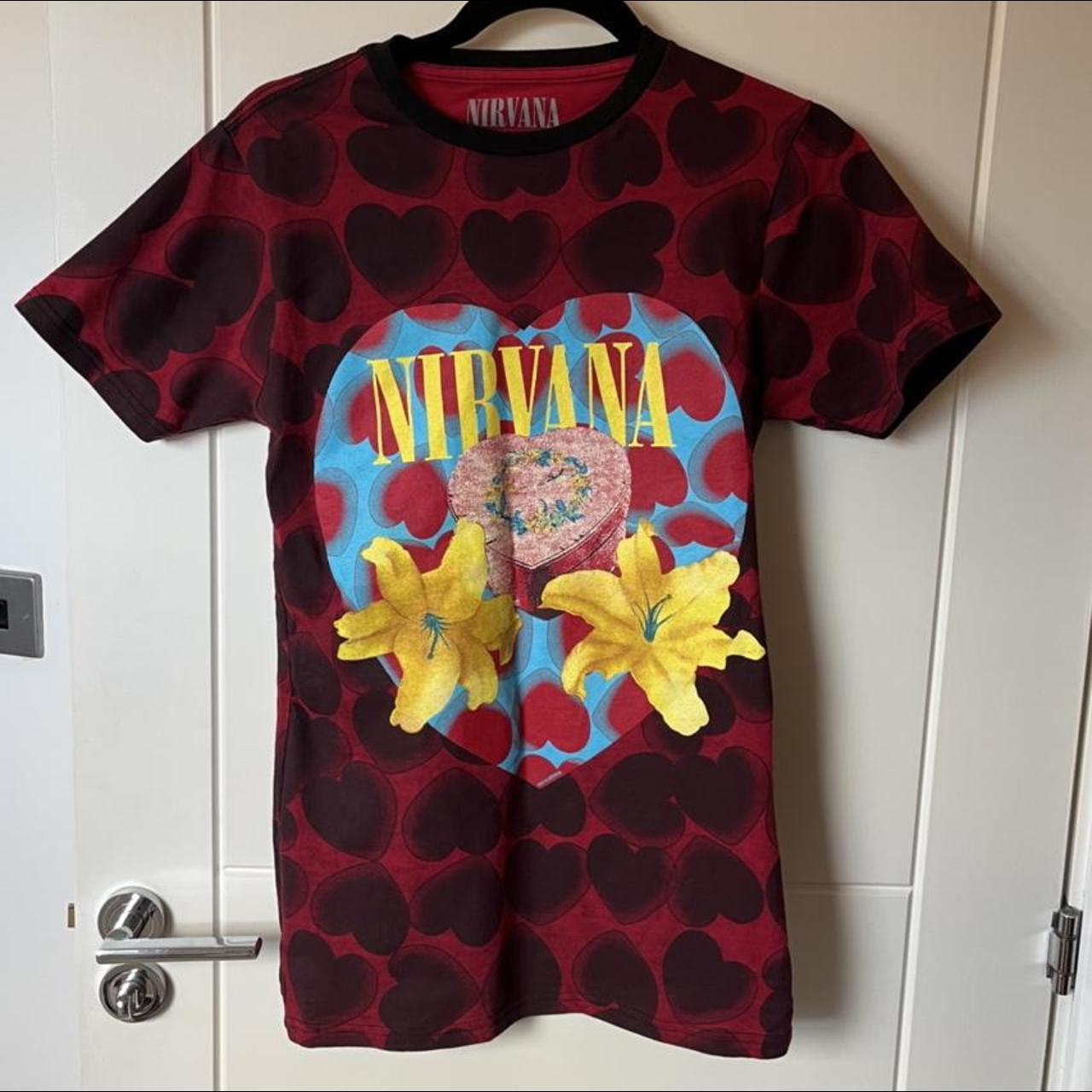 Official Nirvana Heart Shaped Box T-Shirt. Size... - Depop