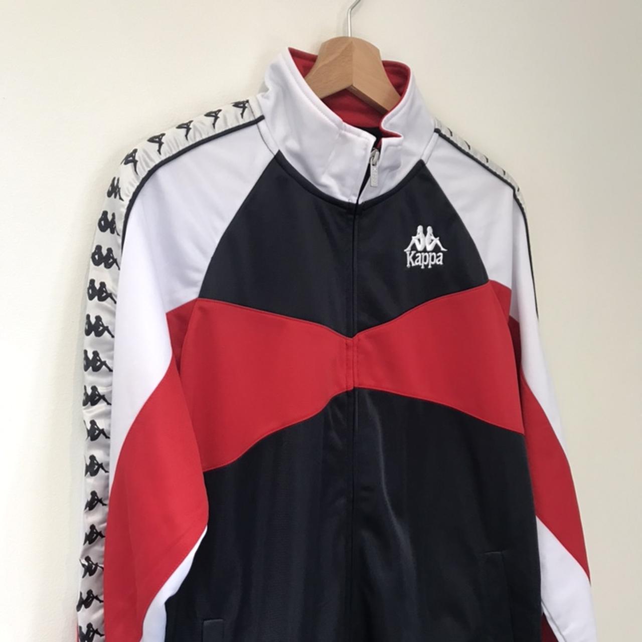 Mens red hot sale kappa jacket