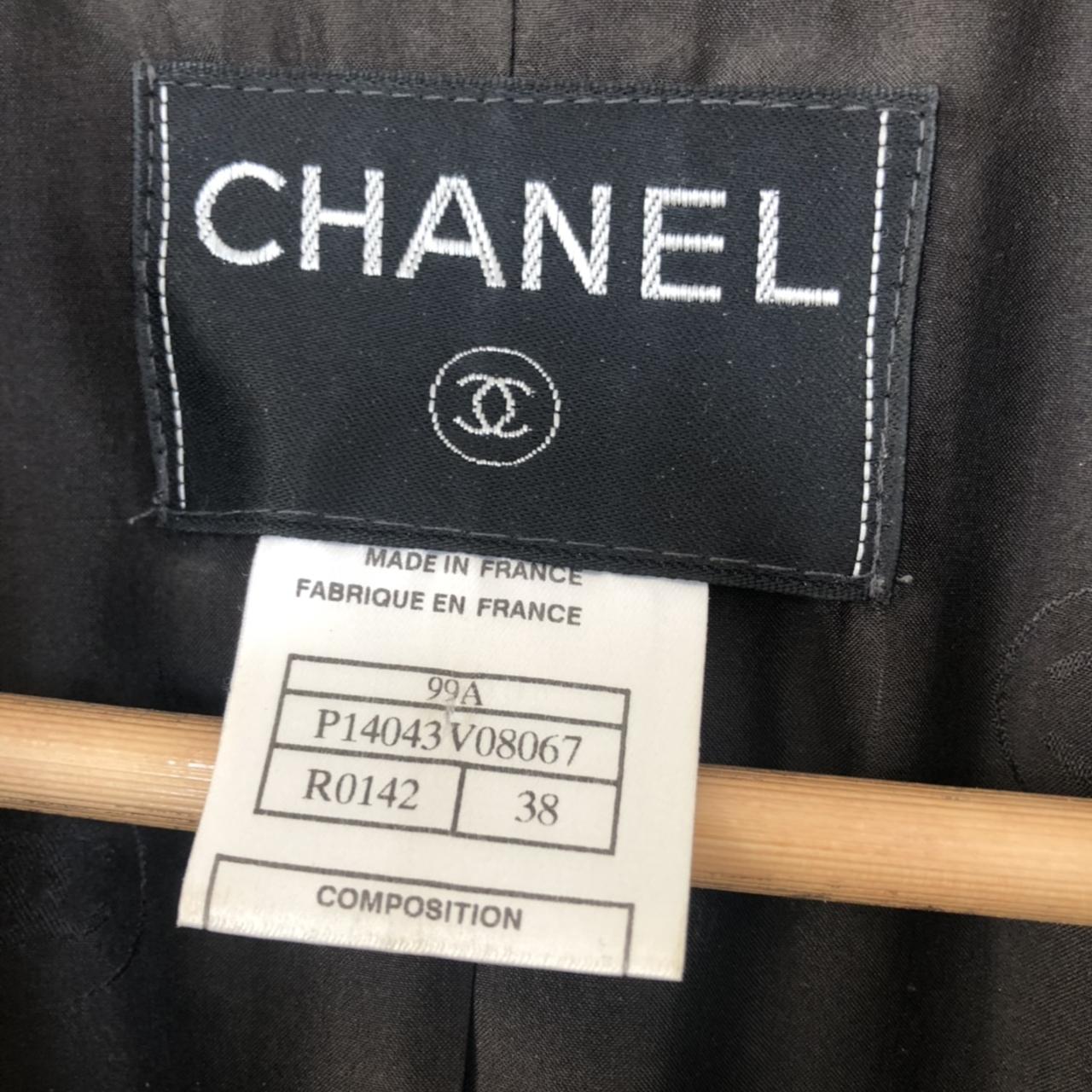 Vintage Chanel wool coat Size 38 Signature Chanel... - Depop