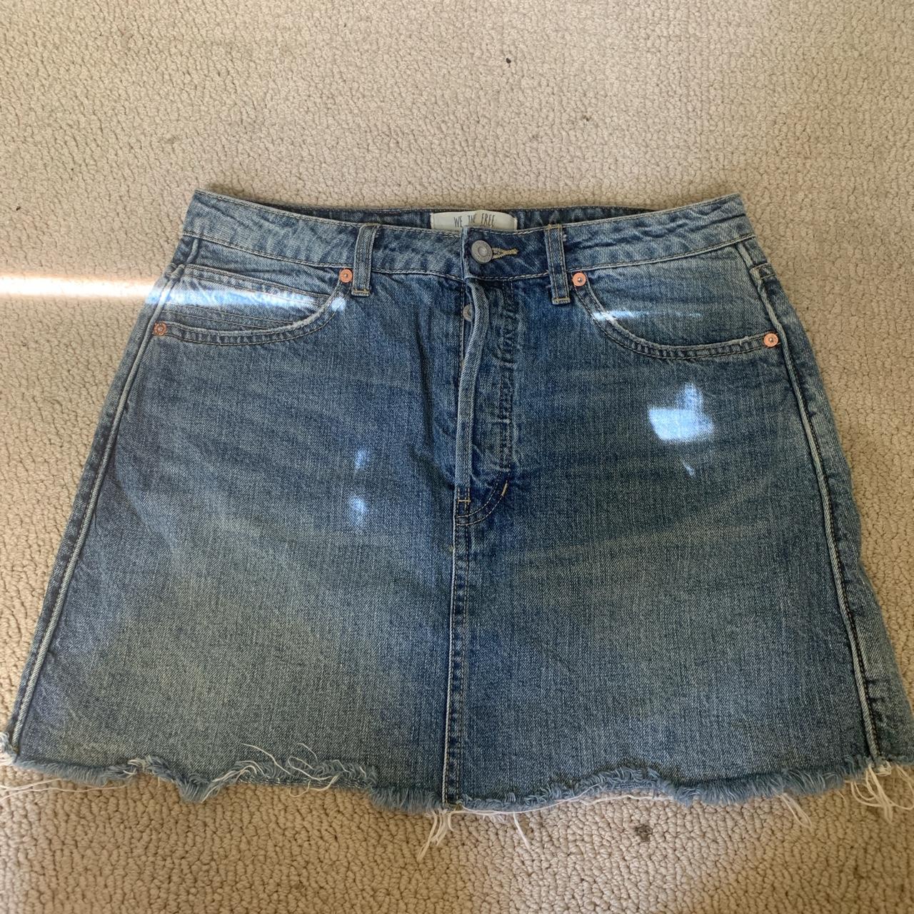 Free People Women's Skirt | Depop