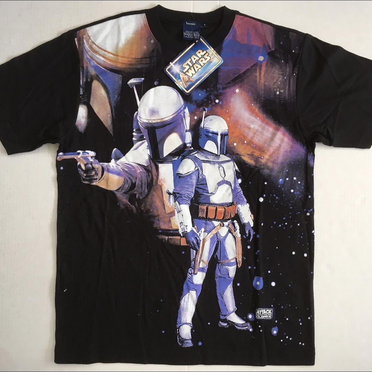 STAR WARS JANGO FETT SHIRT ATTACK OF THE CLONES... - Depop