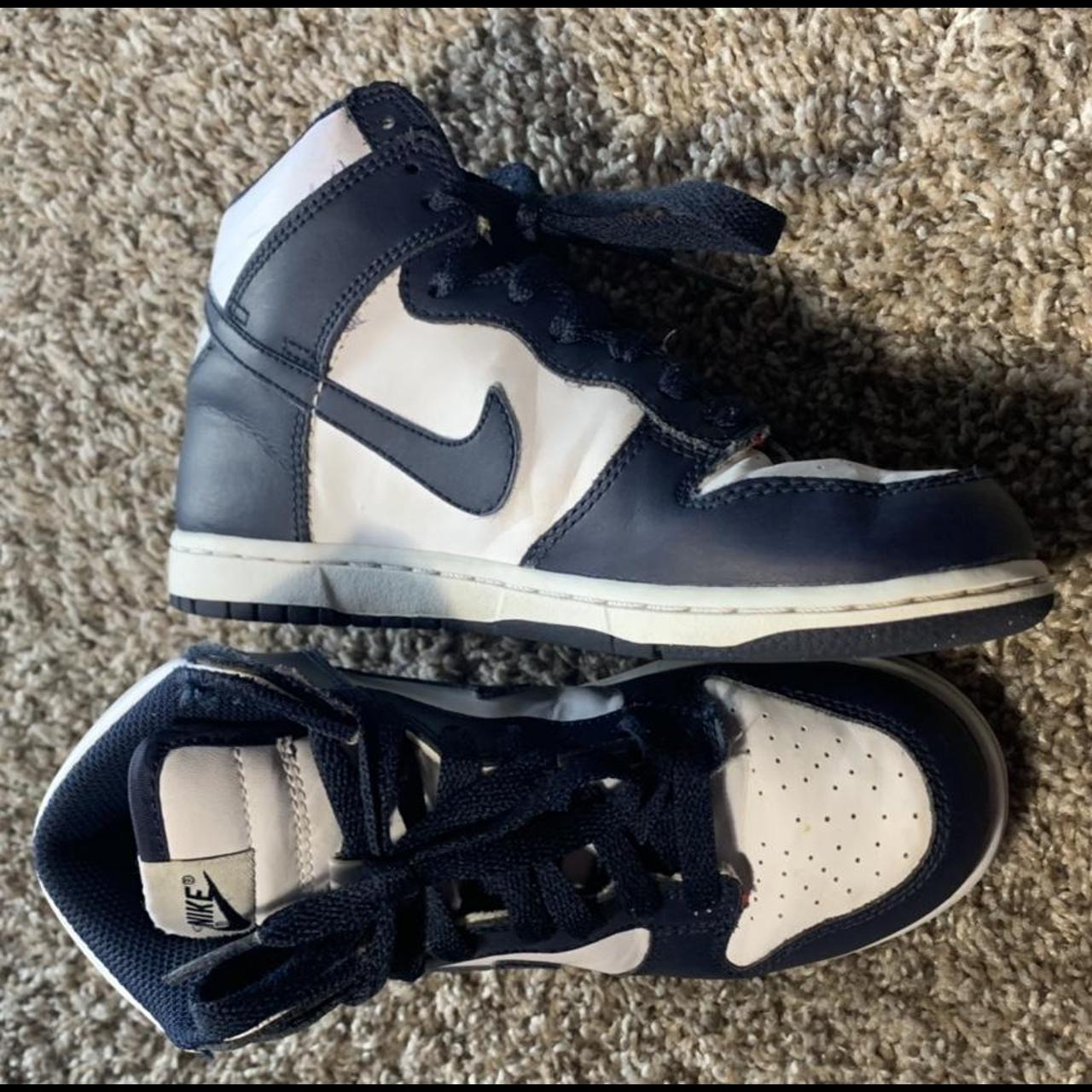 Nike Dunk High “Midnight Navy” in size 1.5y or a 3... - Depop