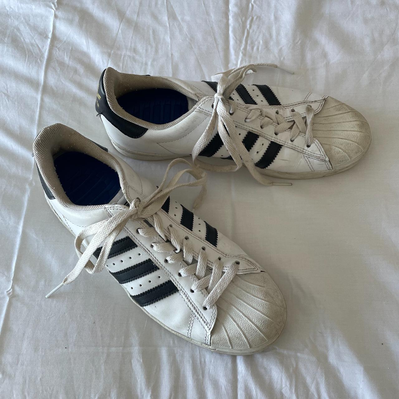 bella hadid adidas shoes white adidas originals... - Depop