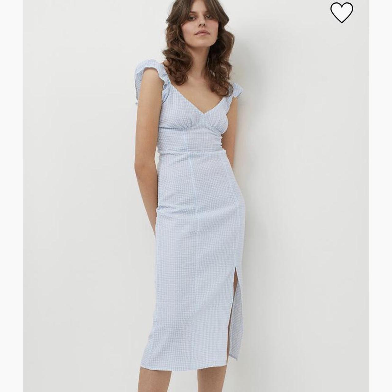 H&M baby blue gingham dress. Brand new and never worn! Depop