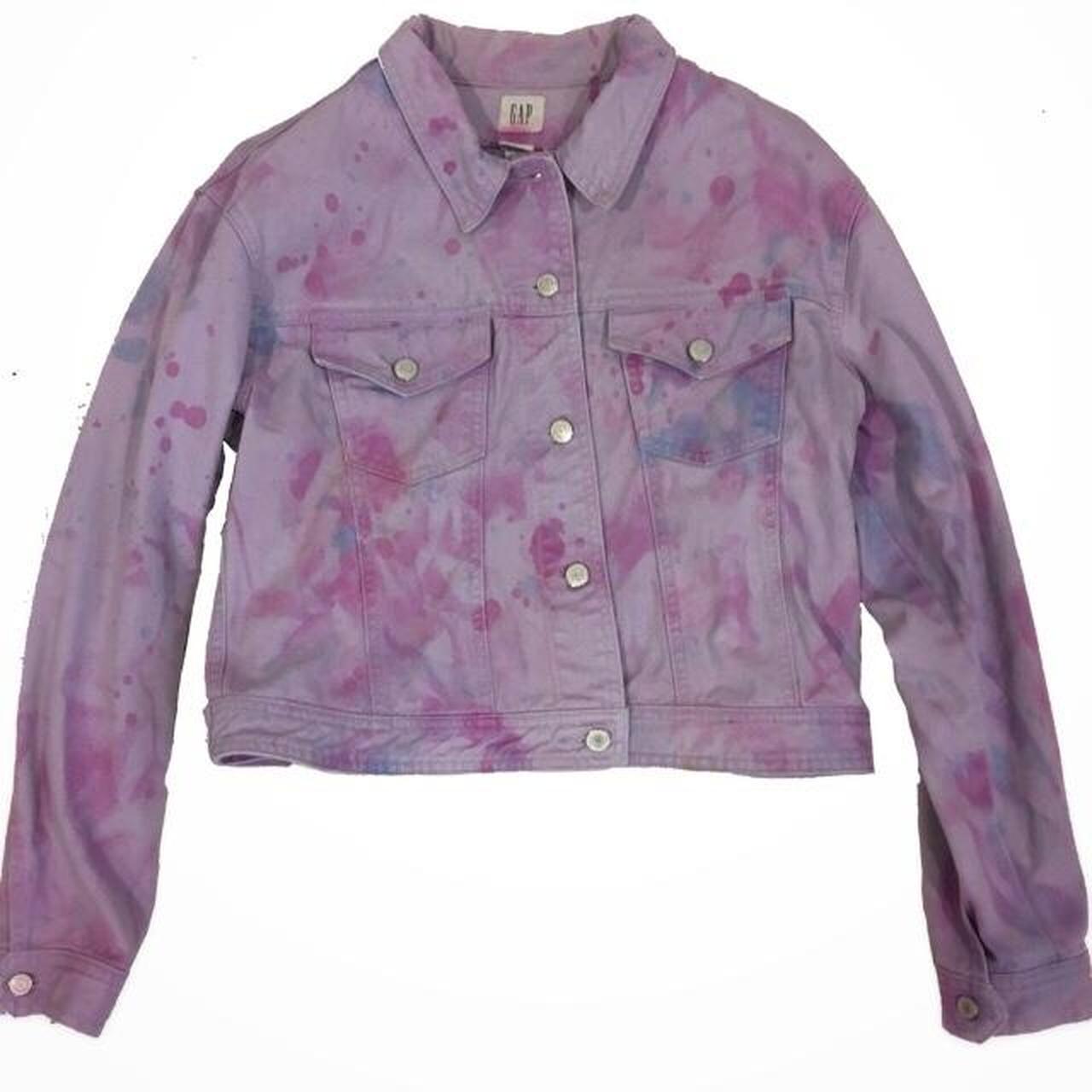 gap pink denim jacket