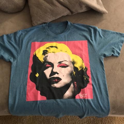 Vintage 1985 Marilyn Monroe radio days t shirt in... - Depop