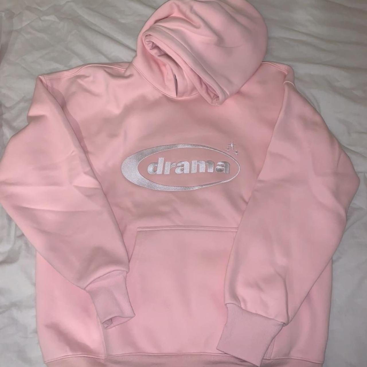 Drama call pink hoodie Size L Brand New, never been... - Depop