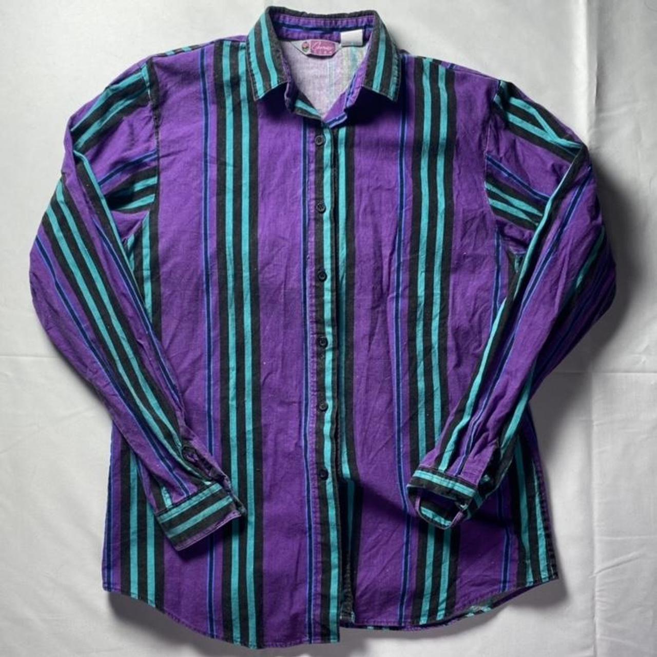 Product Image 1 - Purple and teal striped long