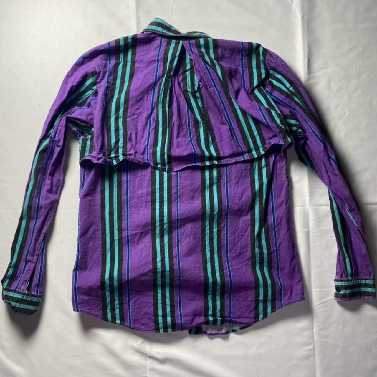 Product Image 3 - Purple and teal striped long