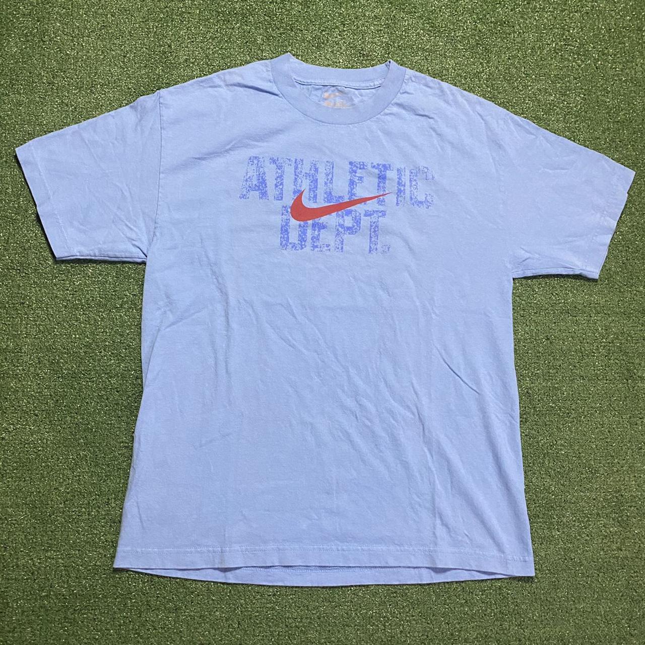 Y2K Nike Athletic Dept Graphic Tee Tagged L Normal... - Depop