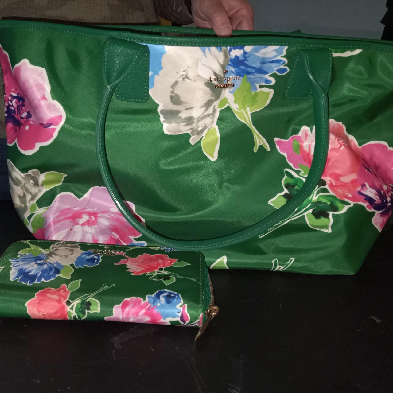 Kate Spade New York Floral Leather Bag - Green Handle Bags, Handbags -  WKA91107 | The RealReal