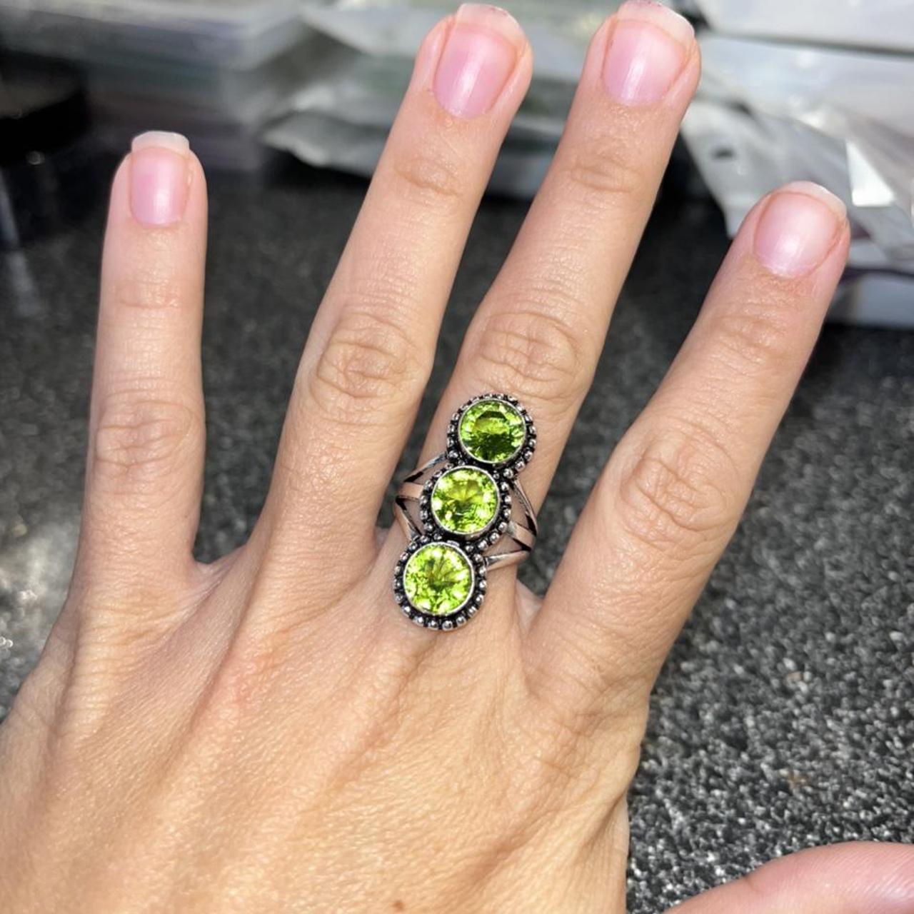 Buy Natural Pakistan Peridot Ring Unheated Untreated Rich Vived Green 2.35  Carats Stone Rings Eye Clean Peridot Stone Bands August Gemstone Ring  Online in India - Etsy