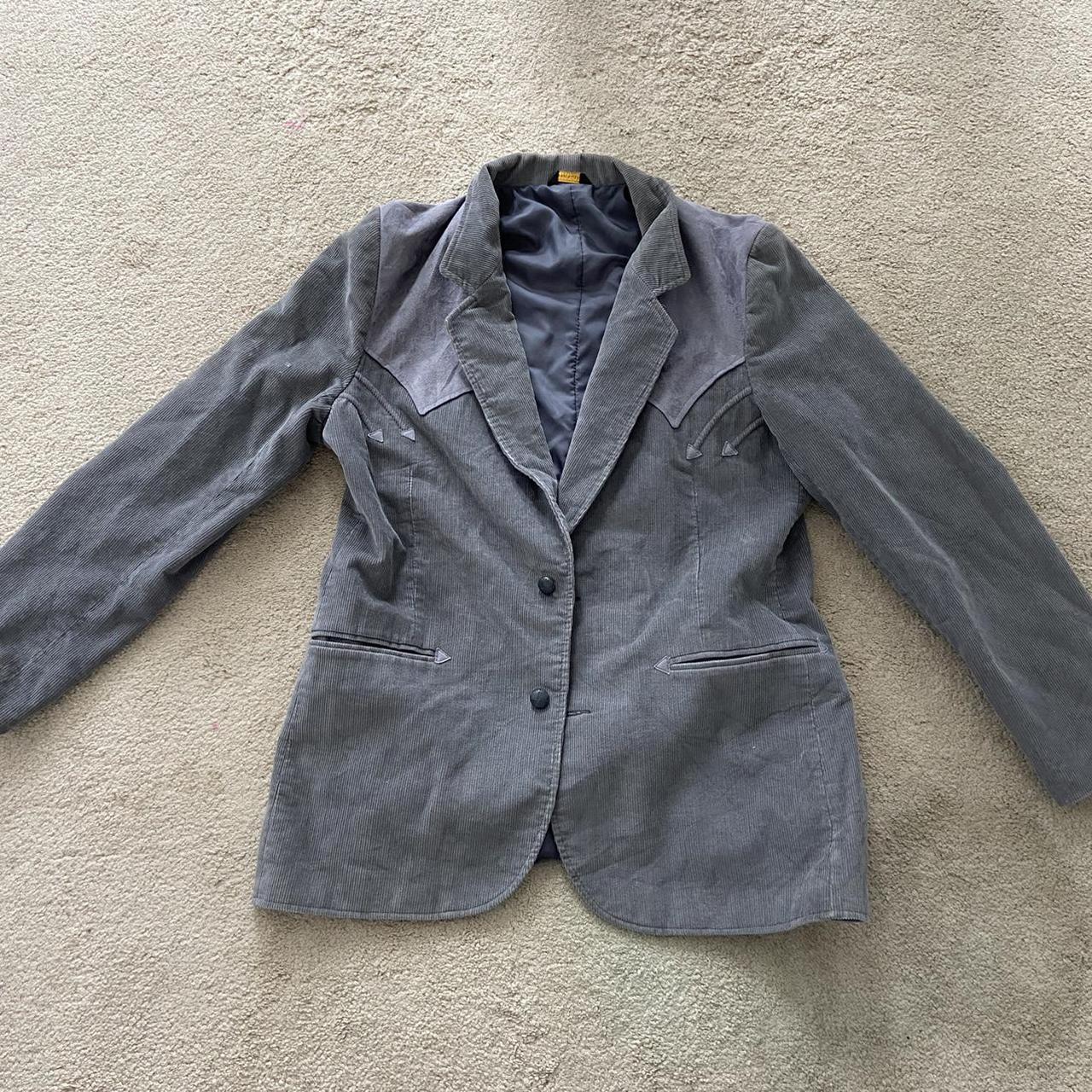 Product Image 1 - gray corduroy western blazer /