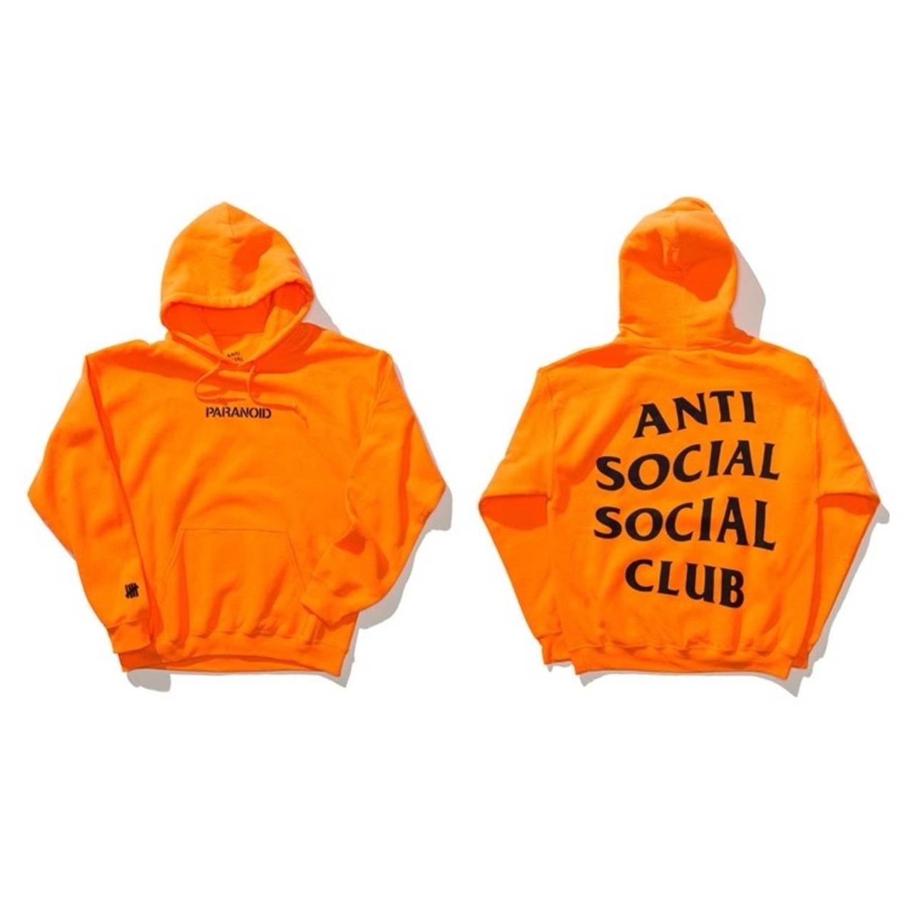 Paranoid store hoodie orange