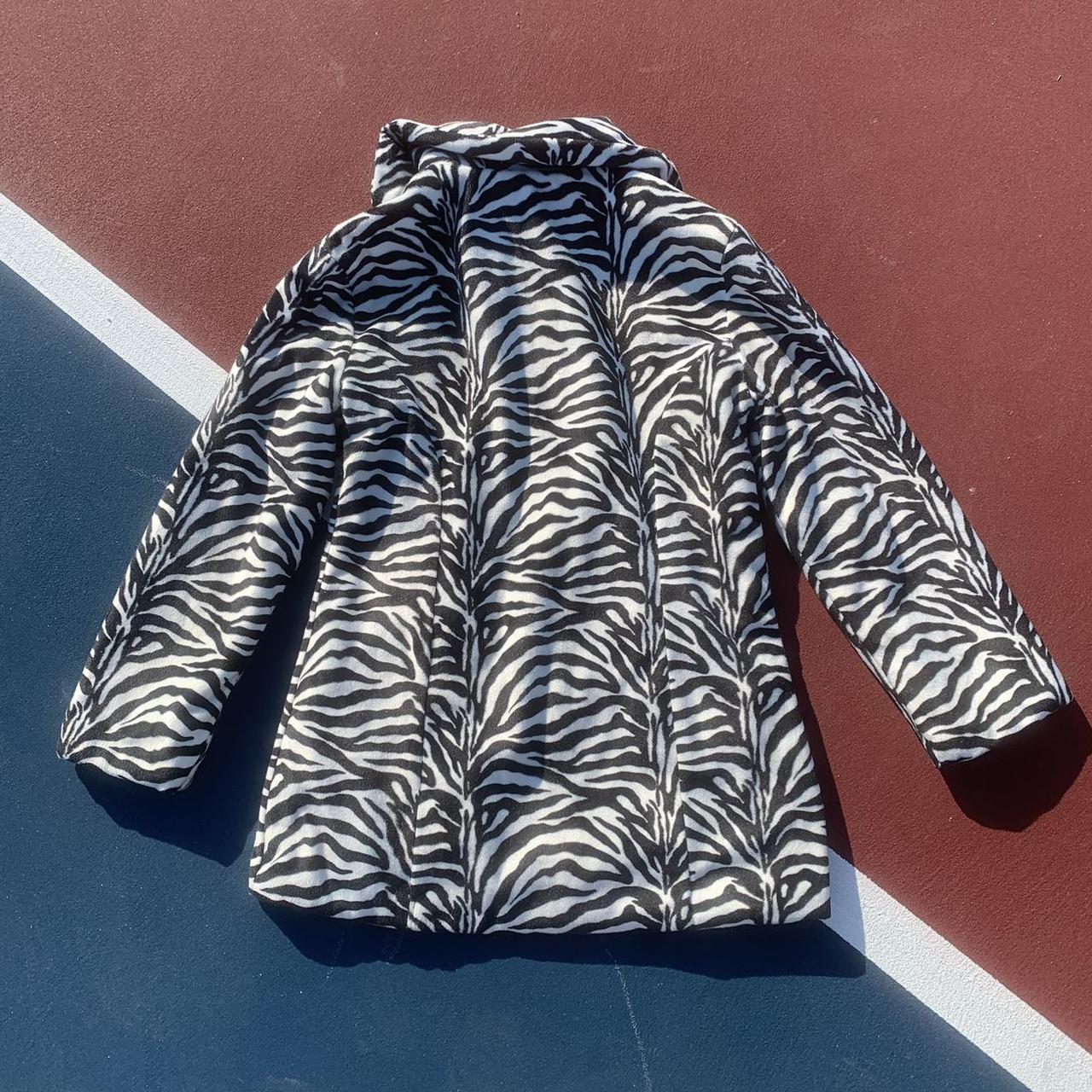 Vintage Y2K Zebra Print Jacket from the brand Mudd... - Depop