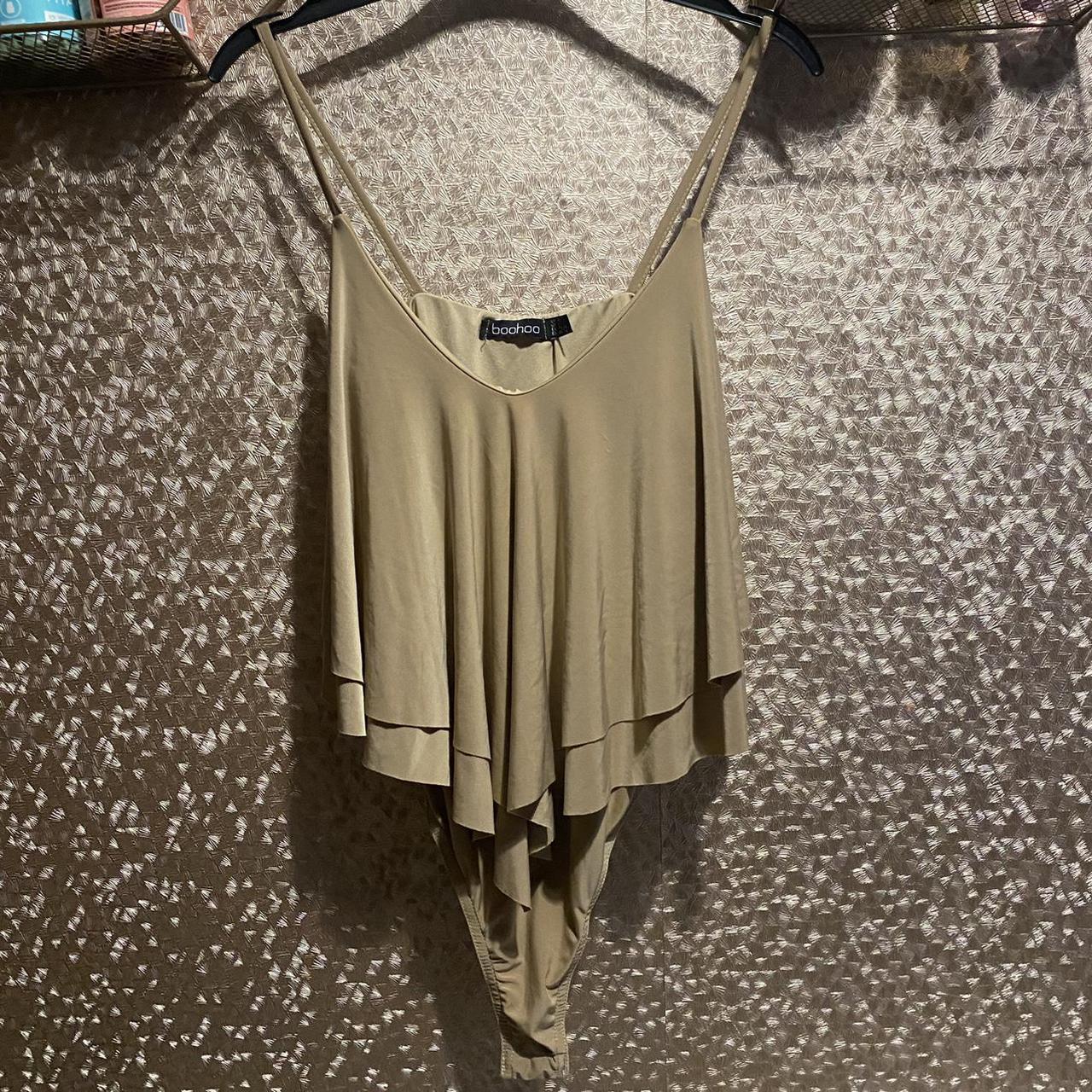 double layer frill bodysuit