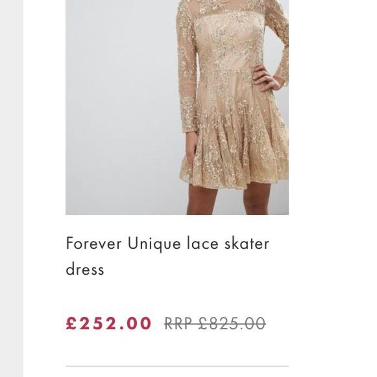 Forever unique 2025 lace skater dress