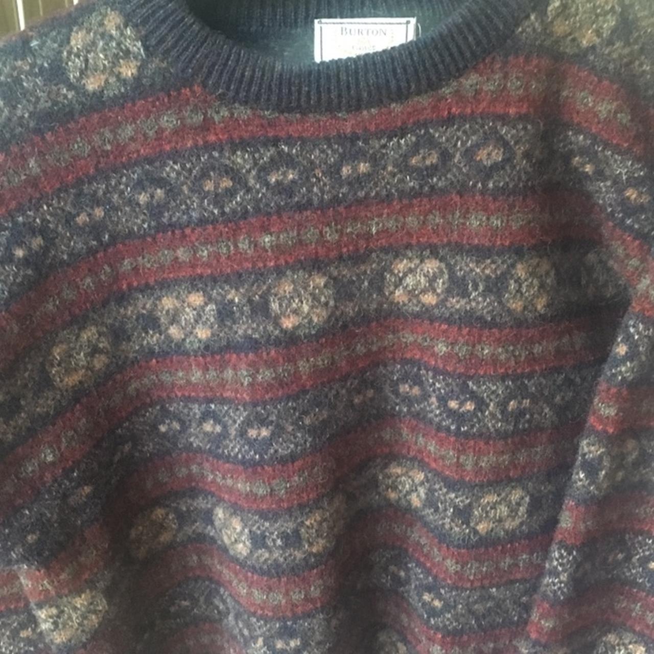 Knitted vintage jumper. - Depop