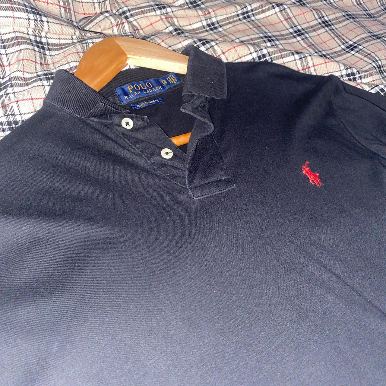 Ralph Lauren Men's Black and Red Polo-shirts | Depop